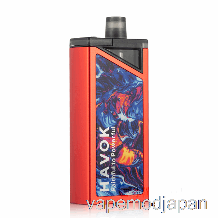 Vape Japan Uwell Havok V1 65w ポッド Mod レッド